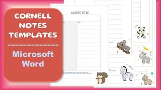 FREE Cornell Notes Templates Aesthetic Notes Microsoft Word