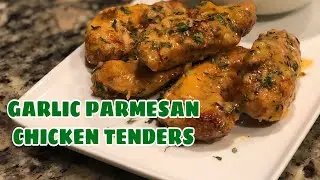 AIR FRYER GARLIC PARMESAN CHICKEN | BETTER THAN WINGSTOP CHICKEN TENDERS | How to fry chicken tender