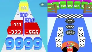 1588 | Number Master 2048 vs Hole Merge Run - ASMR Gameplay (MAX Level,  New Update) #ballgamezone