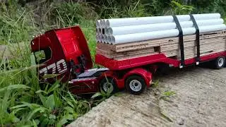 BRAKE FAILURE! RC Scania 770S Loses Control 3 Times 😱 | Realistic RC Truck Accident
