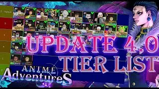 (UPDATE 4.0) ALL MYTHIC UNITS TIER LIST ON ANIME ADVENTURES! | Anime Adventures