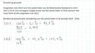 Procent op procent (3 HAVO)