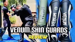 📛 VENUM SHIN GUARDS 📛 REVIEW + SPARRING (BEST SHIN GUARDS)