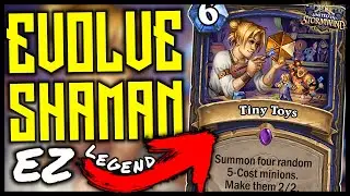 Hearthstone | NEW EVOLVE SHAMAN! - EZ LEGEND - META BREAKER?! | United in Stormwind