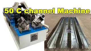 High speed 50mm C stud punching H hole roll forming machine in ethopia