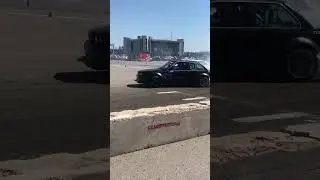BMW улетела в столб на дрифт шоу