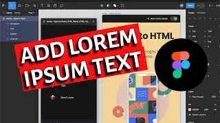 How to Add Lorem Ipsum Text in Figma 2025?