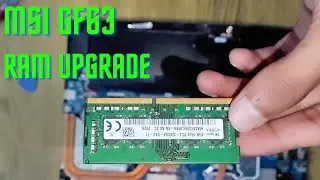 MSI GF63 Thin 10 UC Back Panel Diassembly And Ram Upgrade