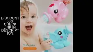 Bath Toy Plastic Kettle Bath Shower Tool Baby Bathroom Toy Elephant Watering Pot Bath Toy for Childr