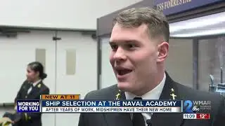 Ship Selection night at the Naval Academy