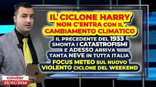 Il Ciclone Harry e le vergognose speculazioni sul Clima. Nuova ALLERTA METEO per il weekend!