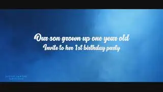 first birthday invitation