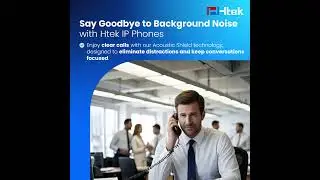 🌟 Say Goodbye to Background Noise with Htek IP Phones!