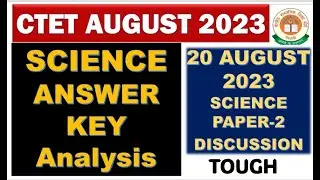 Ctet Science paper-2 answer key 20 August 2023