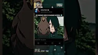 He Knows Who Is Sasuke Uchiha 🥶 || #shorts #shortvideo #naruto #narutoshippuden #boruto #viral