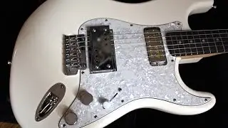 Waterslide Coodercaster Aged Olympic White w/Jason Lollar Lap Steel & Gold Foil Pickups