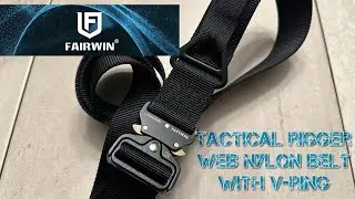 Fairwin Tactical Rigger Belt : Web Nylon : V-Ring : Cobra Clip : Durable : Versatile : Affordable!