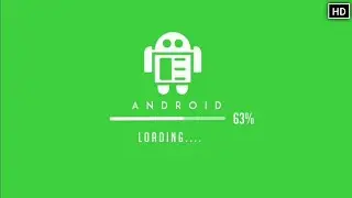 Android Loading Green Screen Animation effects HD video | Chroma key
