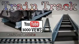 How to make Train Track |  with cardboard | homemade Train model | world of models