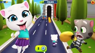 Talking Tom Gold Run () Neon Angela vs Tom Raccoon in the Ancient World - TNG