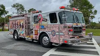 Orange County Squad 1, Rescue 54, Engine 57 responding to gas leak
