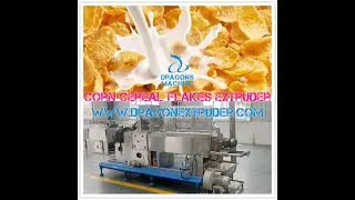 Corn Cereal Flakes Extruder Maize Flakes Extrusion Equipment Kellogg's Corn Flakes Extruding Machine
