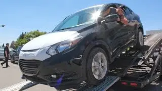 First Honda HR-V Coming off the Truck at Midtown Honda in Toronto