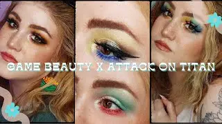4 Looks | Game Beauty x Attack On Titan Vol 1 Collection + swatches & review