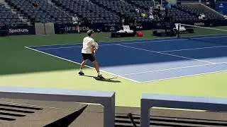 US OPEN 2019 Federer practice points  Court Level