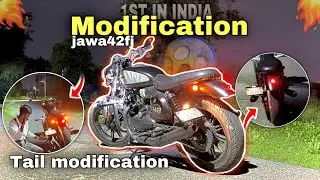 Tail modification Jawa 42fj 🔥 modified only 2000₹🚨3lakhs converted in to 15lakhs *harley 😱