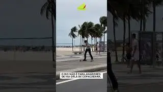 Ela trouxe o inverno para o cal&ccedil;ad&atilde;o do Rio 😂✨