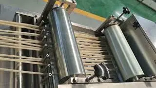 This video shows a complete production line for Orion O! TUDOU style puffed potato snacks.