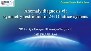 Anomaly diagnosis via symmetry restriction in 2+1D lattice systems
