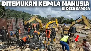 DITEMUKAN KEP4L4 MANUSIA DI ALIRAN SUNGAI BANJIR BANDANG DESA GAROGA