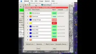 Imod tutorial - Name Wizard - Overview