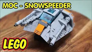 LEGO MOC &ndash; Hoth Snowspeeder &ndash; Timelapse and Review