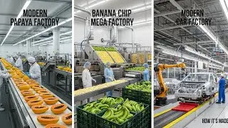 Inside a Modern Papaya Factory | Banana Chip Mega Factory | Modern Car Factory | USA Factory