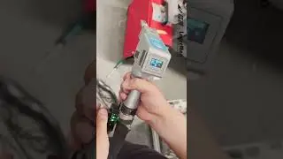 Intelligent user friendly control system and welding head of Handheld laser welder #laserwelder