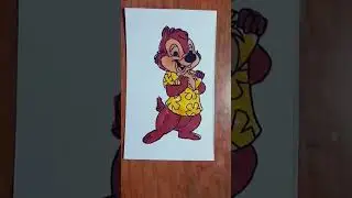 Dale from Chip and Dale | coloring 80 #short #shorts