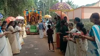 ambalappuzha petta sangham at vettinjayathil അമ്പലപ്പുഴ പേട്ട സംഘത്തിന് സ്വീകരണം 8-1-2025
