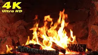 🔥 Fireplace Video Calm Nights, Relaxation Video With Fireplace Sounds. Forest Cabin With Fireplace