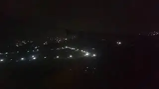 Landing at Pune Airport at night