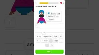 #duolingo #polishlanguage Jestem Sİlny Dlatego Że Jem Warszywa