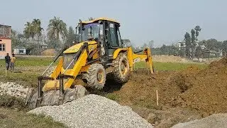 JCB Dozer Digging Field For Home Construction - JCB Digger Video 7