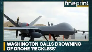 Russian Jet Dumps Fuel On U.S. Drone, then Collides with it over Black Sea | WION Fineprint