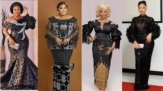 100+ Black Lace/Ankara Asoebi Styles: Beautiful Asoebi /Lace & Ankara Styles 2023