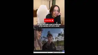 Sakura watches an edit of Ron sad after Sakura got with Jason😢