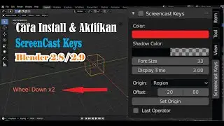 CARA INSTALL SCREENCAST KEY PADA BLENDER 2.8/2.9