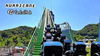 2025 Hurricane Roller Coaster On Ride POV Himeji Central Park