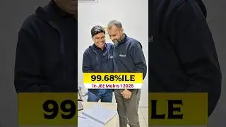 99.68%ile in JEE Mains 2026 🔥 Ab 99.9 ki तैयारी 😎| JEE Mains Result 2026 #shorts #esaral #iit #jee